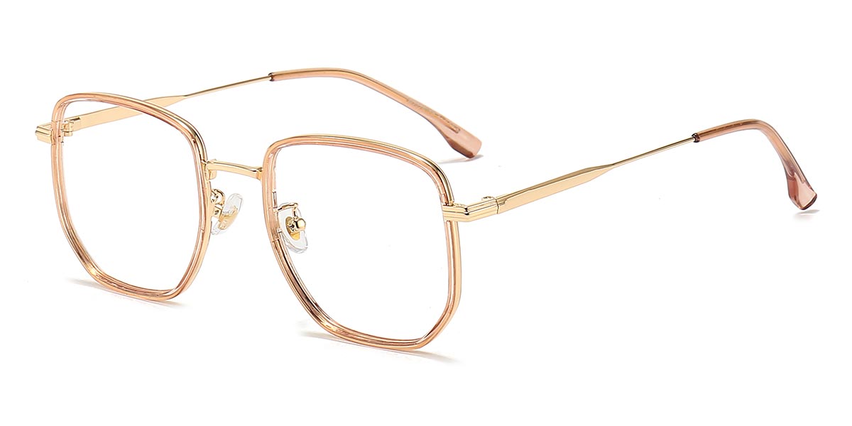 Gold - Square Glasses - Nyne
