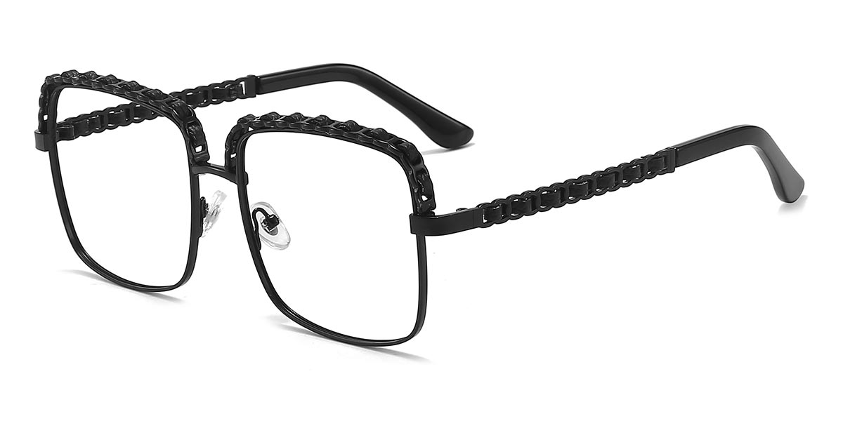 Black - Square Glasses - Panni