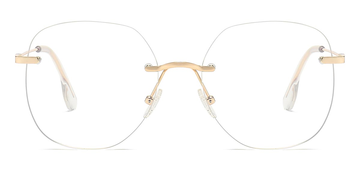 Gold - Oval Glasses - Kila