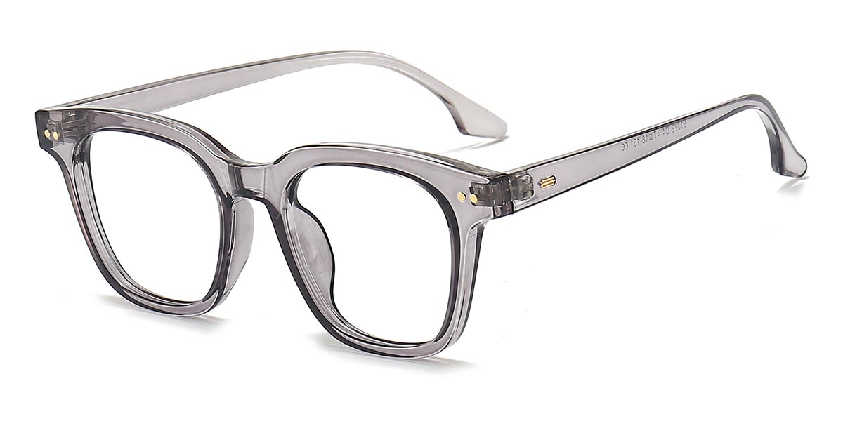 Grey - Square Glasses - Kieva