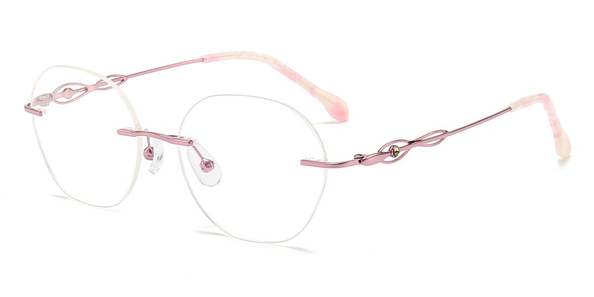 Pink - Oval Glasses - Paje