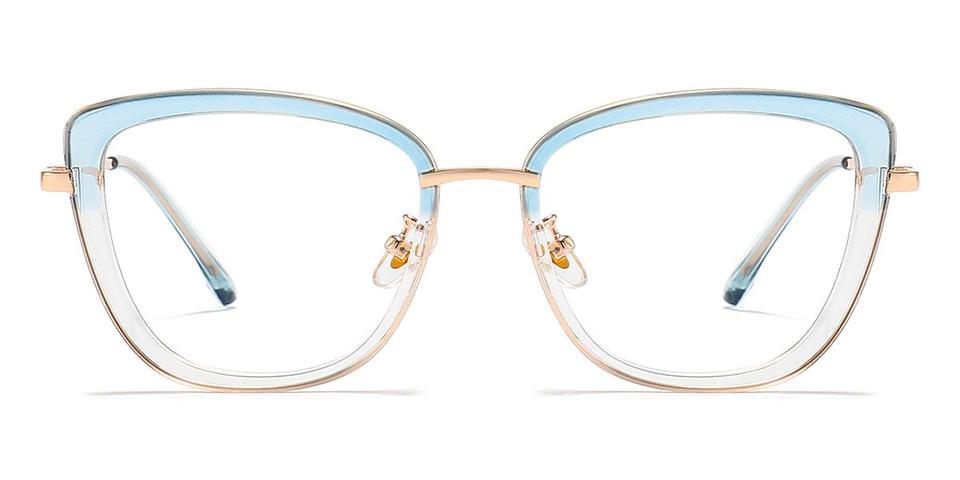 Gradient Light Blue Kassi - Oval Glasses