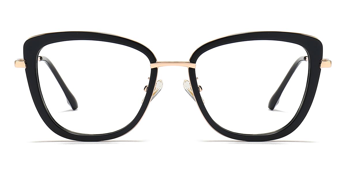 Black - Oval Glasses - Kassi