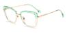 Green Kassi - Oval Glasses