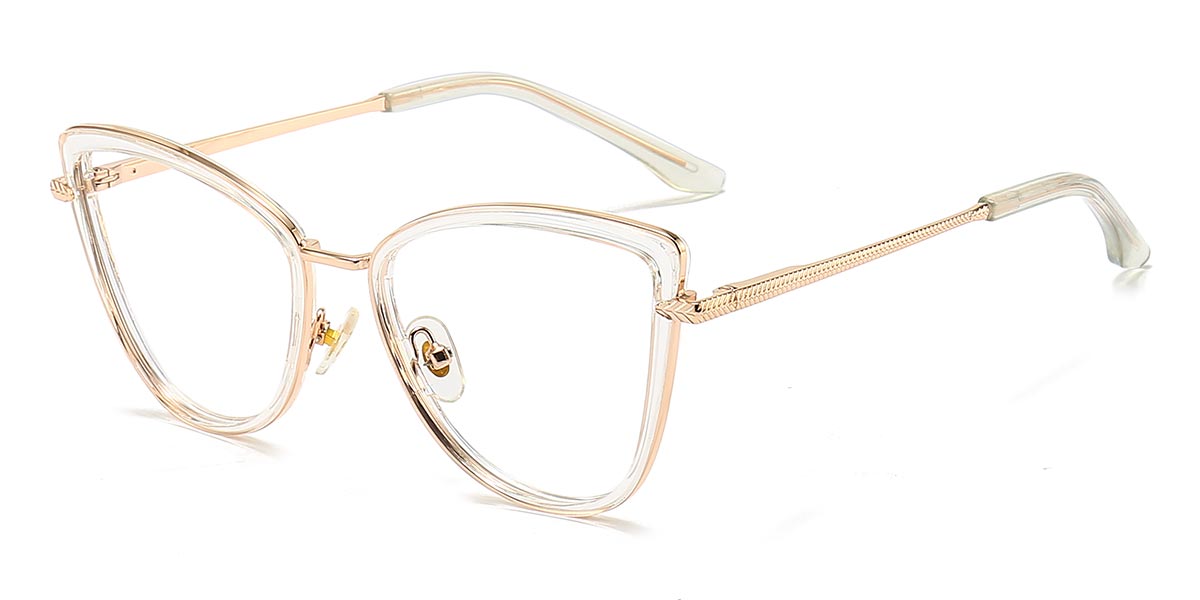 Clear - Cat eye Glasses - Lanni