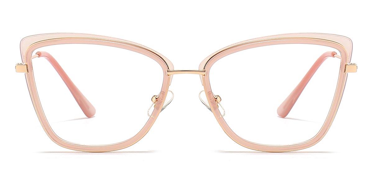 Rose Pink Kaslin - Cat Eye Glasses