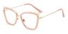 Rose Pink Kaslin - Cat Eye Glasses