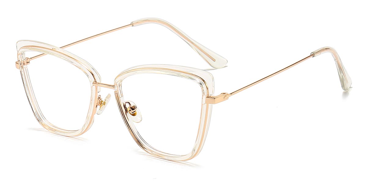 Clear - Cat eye Glasses - Kaslin