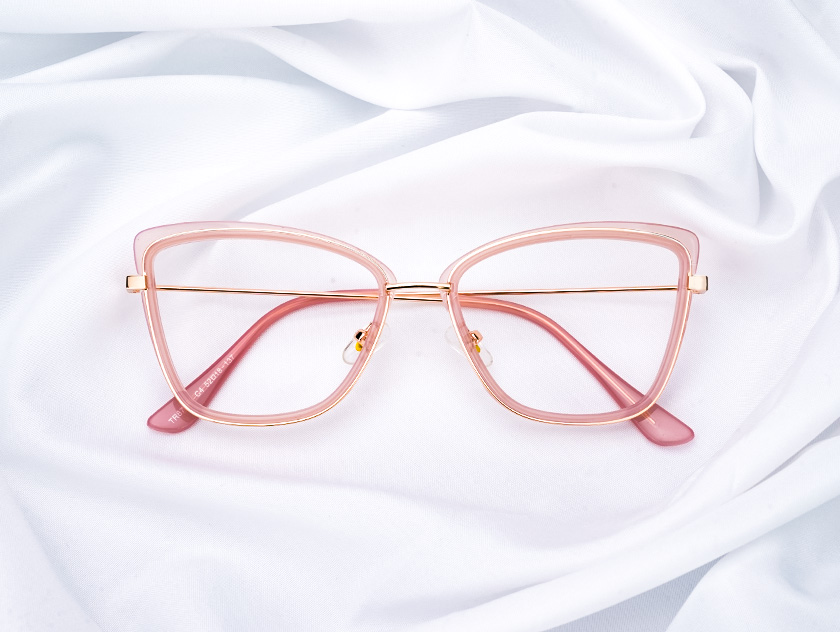 Kaslin - Cat Eye Pink Glasses For Women