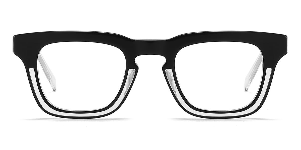 Black - Square Glasses - Nyle