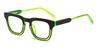 Black Green Nyle - Square Glasses