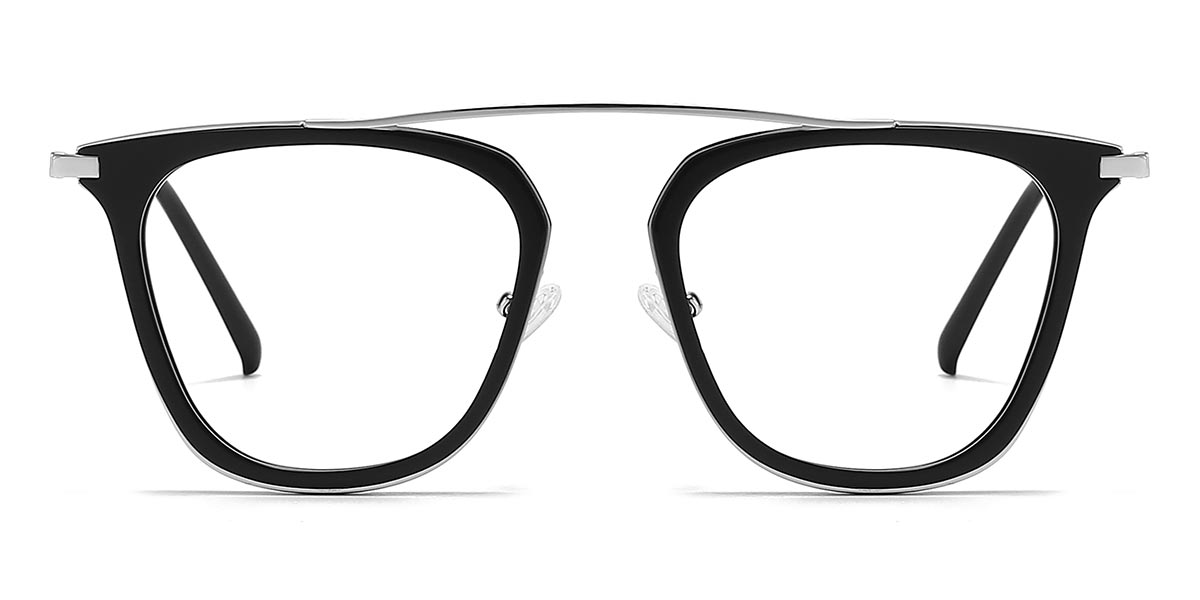 Black - Square Glasses - Baran