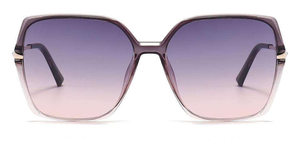 Gradual Purple Purple Pink Lany - Square Sunglasses