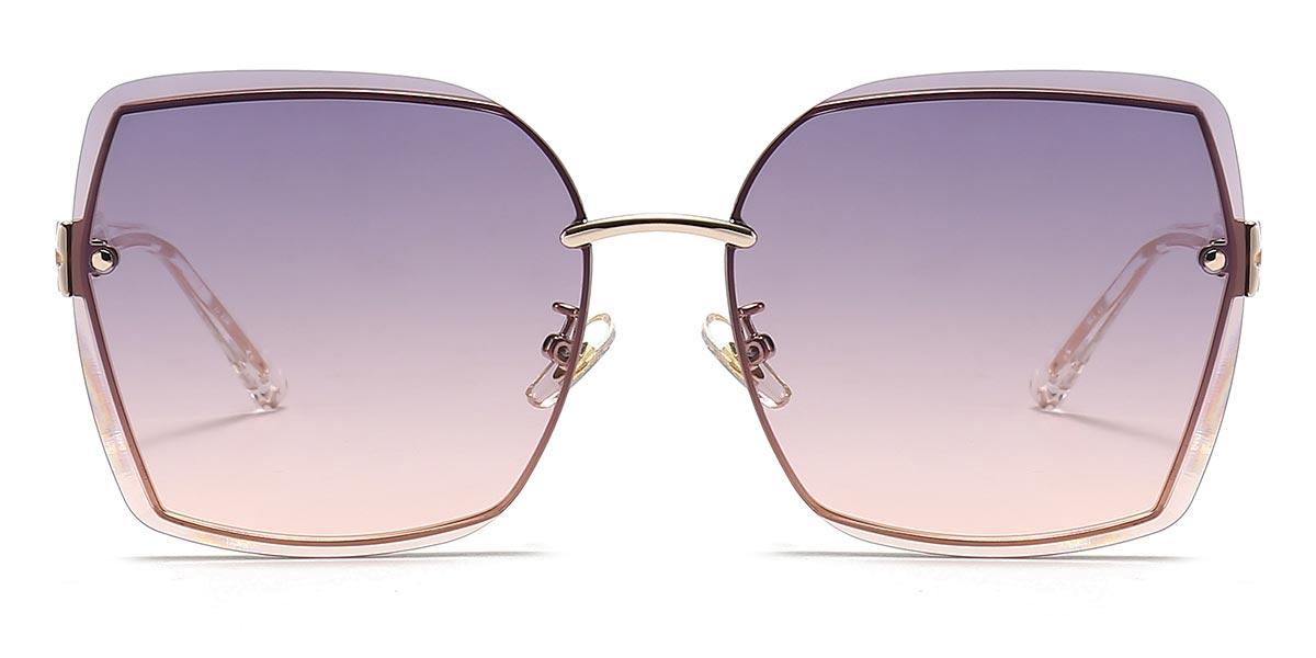 Gold purple pink Azel - Square Sunglasses
