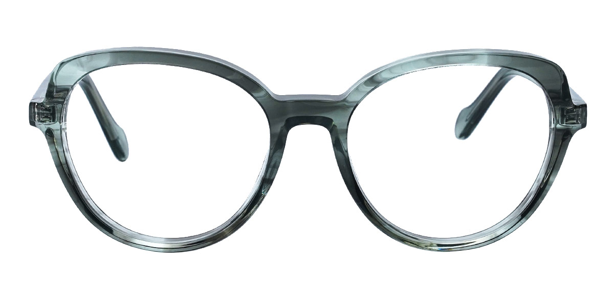 Dark Green - Oval Glasses - Casi