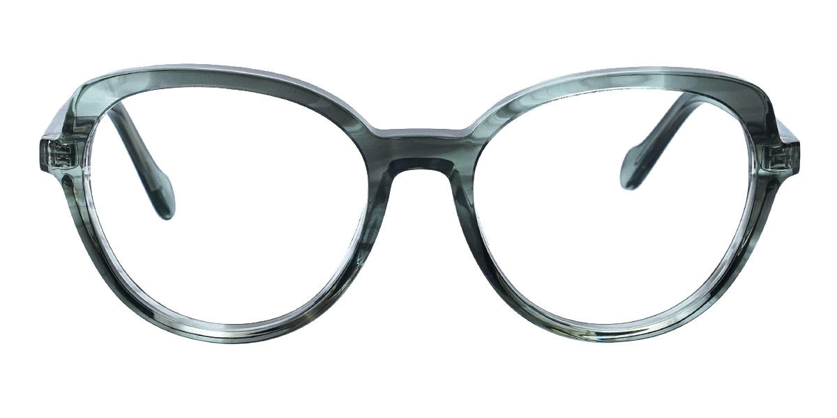 Blackish Green Casi - Oval Glasses
