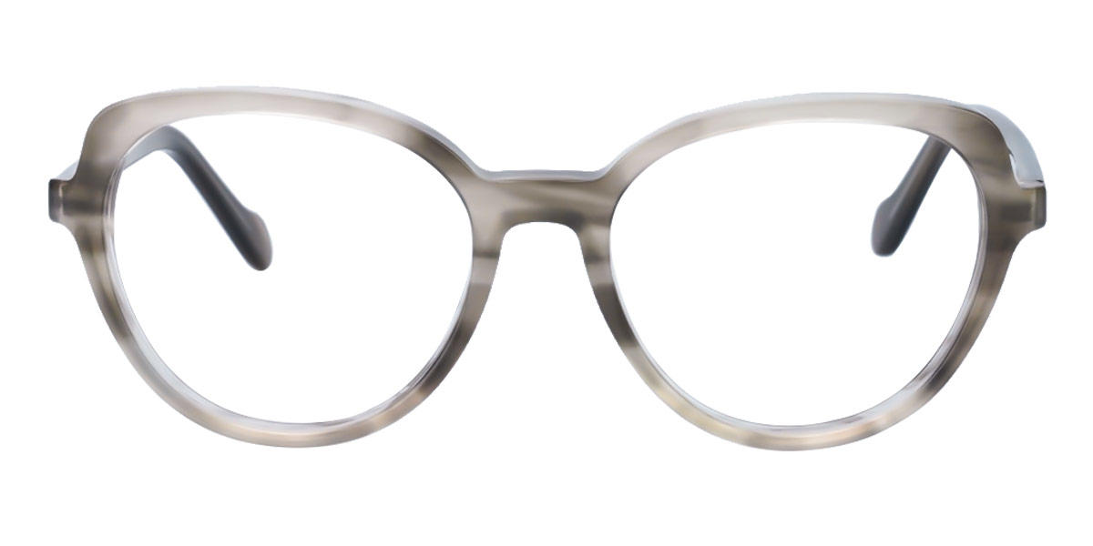 Grey Casi - Oval Glasses