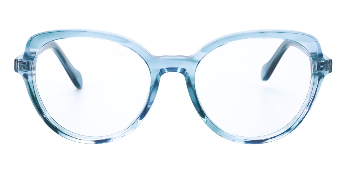 Blue Casi - Oval Glasses