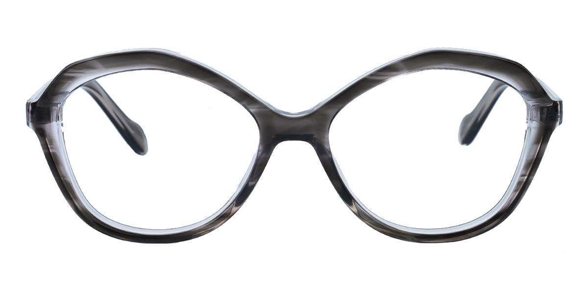 Grey - Oval Glasses - Normi