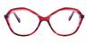 Red Normi - Oval Glasses