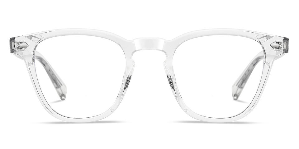 Clear Qara - Square Glasses