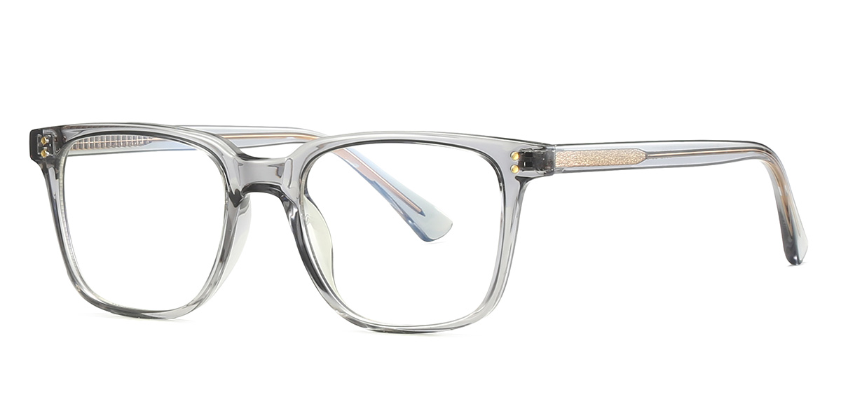 Grey - Square Glasses - Noro