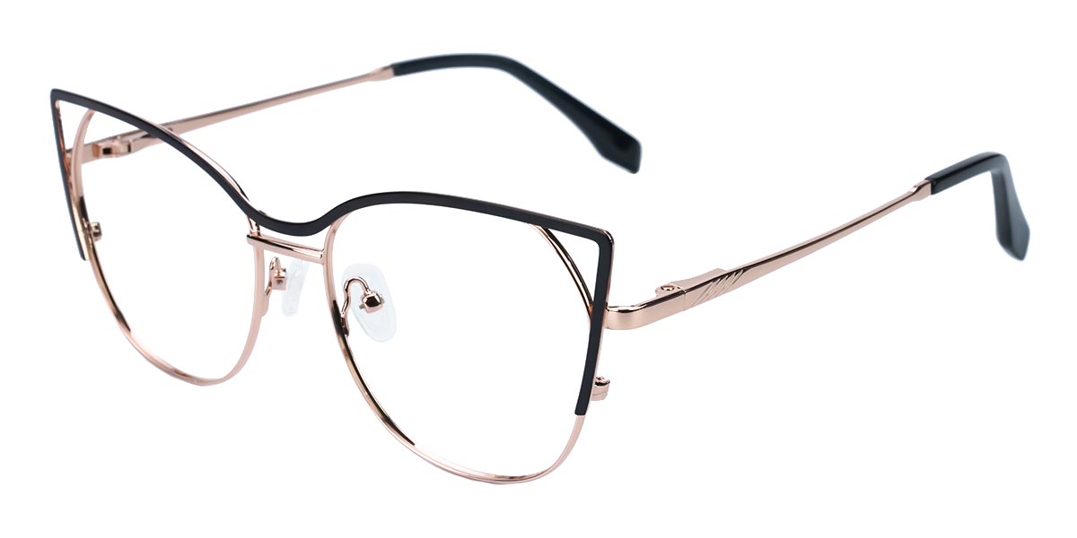 Black Gold - Oval Glasses - Leeni
