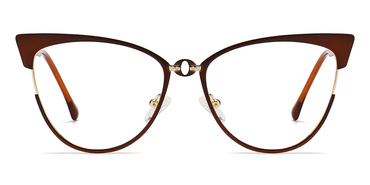 Brown Zaila - Oval Glasses