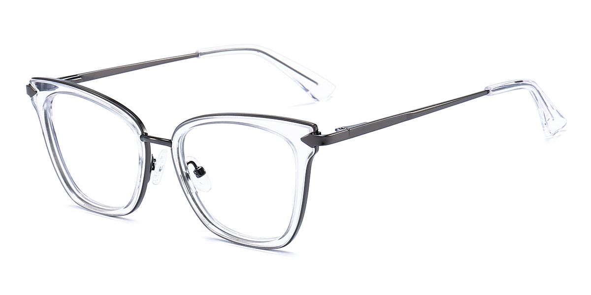 Clear - Square Glasses - Beza