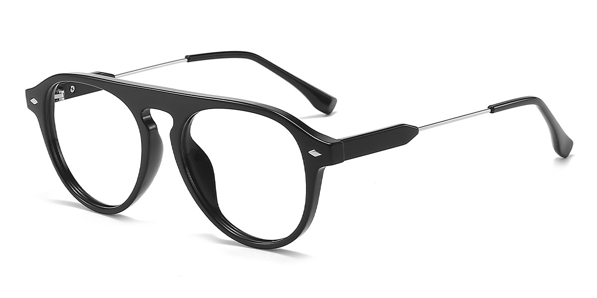 Black - Oval Glasses - Nalle