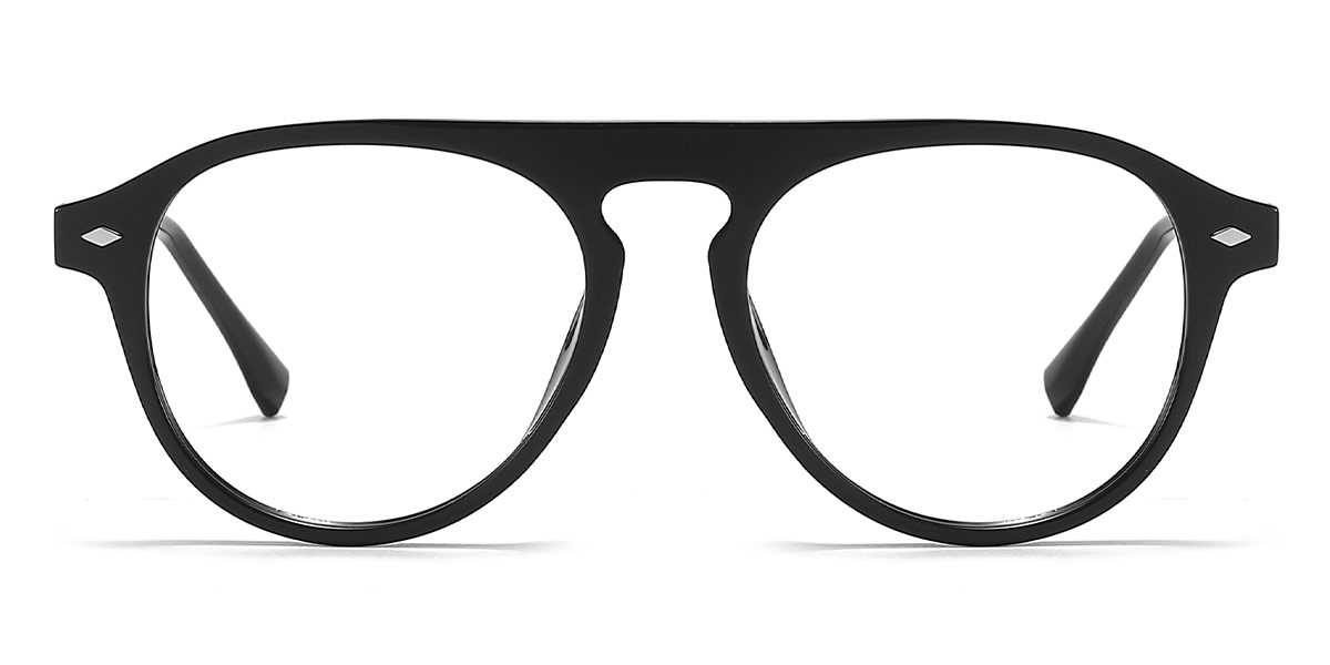 Black - Oval Glasses - Nalle