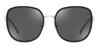 Black Grey Miika - Oval Sunglasses