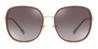 Brown Brown Miika - Oval Sunglasses