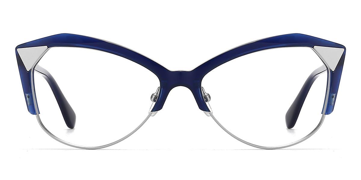 Admiral Blue Onna - Oval Glasses
