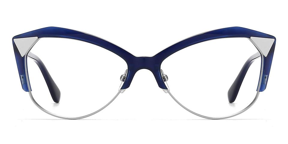 Admiral Blue Onna - Oval Glasses