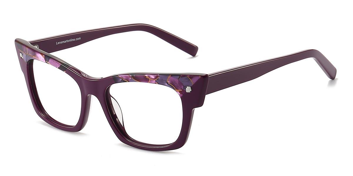 Deep Purple Joia - Square Glasses