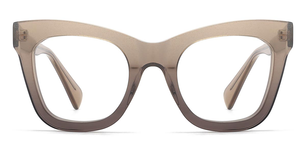 Grey - Square Glasses - Nalei