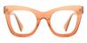 Gradient Orange Nalei - Square Glasses