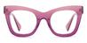 Gradient Purple Nalei - Square Glasses
