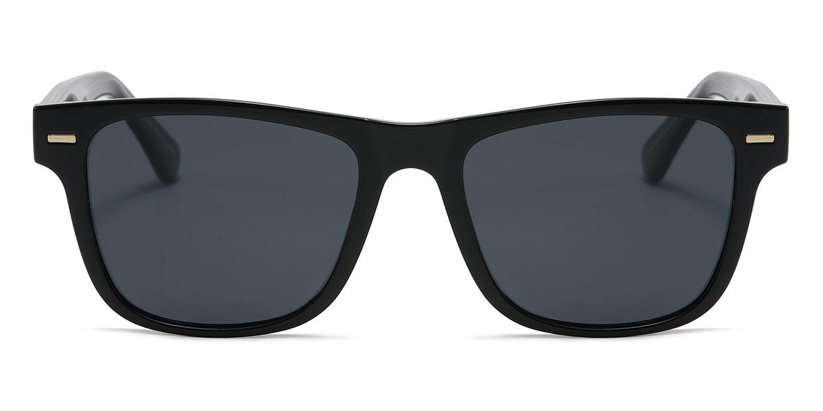 Black Grey Temwa - Square Sunglasses