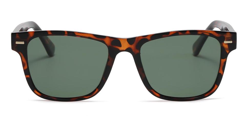 Tortoiseshell Dark Green Temwa - Square Sunglasses