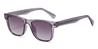 Clear Purple Gradual Purple Temwa - Square Sunglasses