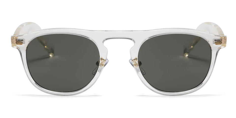 Transparent Grey Nals - Oval Sunglasses