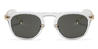 Clear Grey Nals - Oval Sunglasses