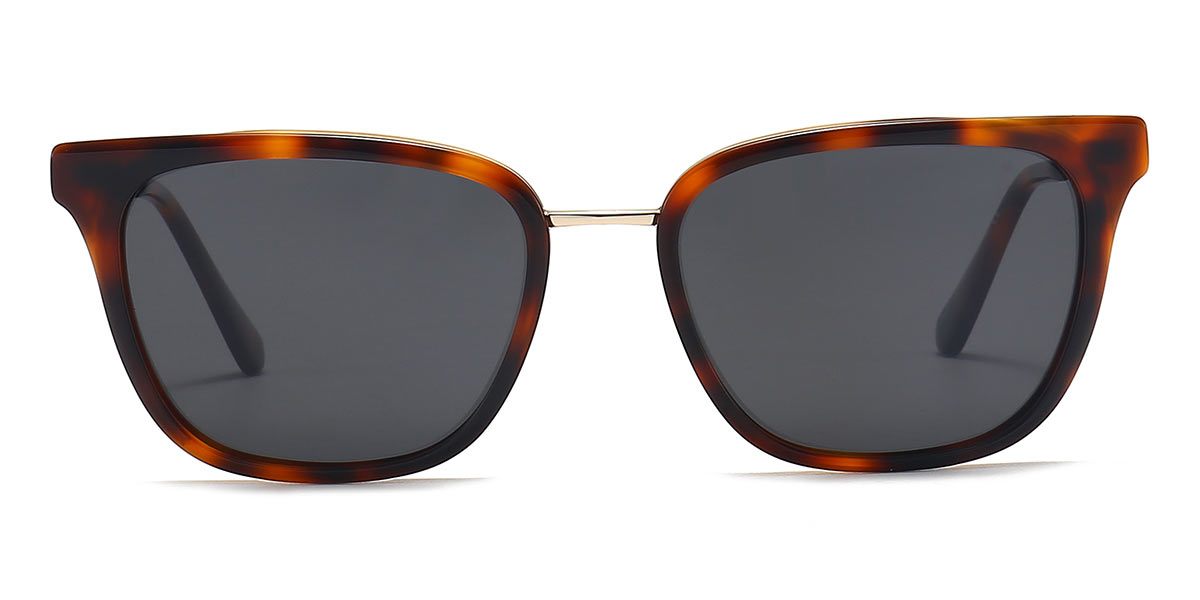 Tortoiseshell Grey - Square Sunglasses - Tylee