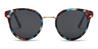 Glazed Grey Bilal - Round Sunglasses
