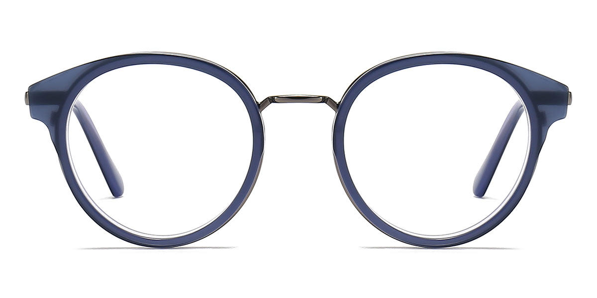 Blue Santy - Round Glasses