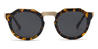 Tortoiseshell Grey Wee - Oval Sunglasses