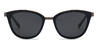 Black Grey Tenn - Oval Sunglasses