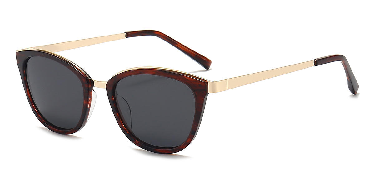 Woodgrain Grey Tenn - Oval Sunglasses